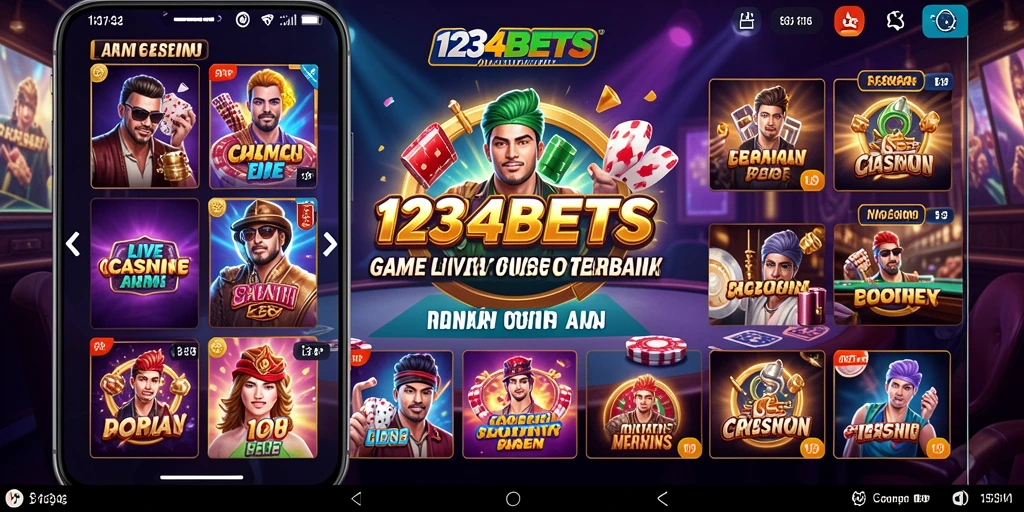 Tampilan gameplay seru dan interaktif di 1234BETS Live Casino.
