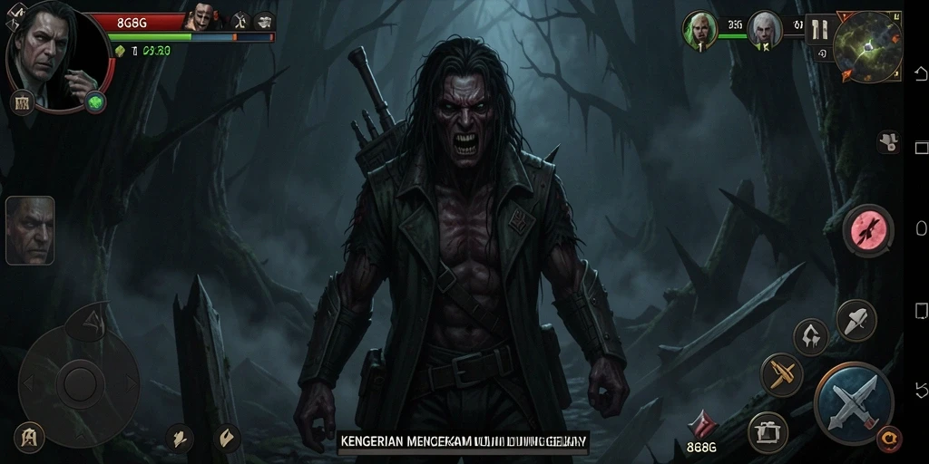 Screenshot menyeramkan dari gameplay penuh ketegangan di 8G8G.