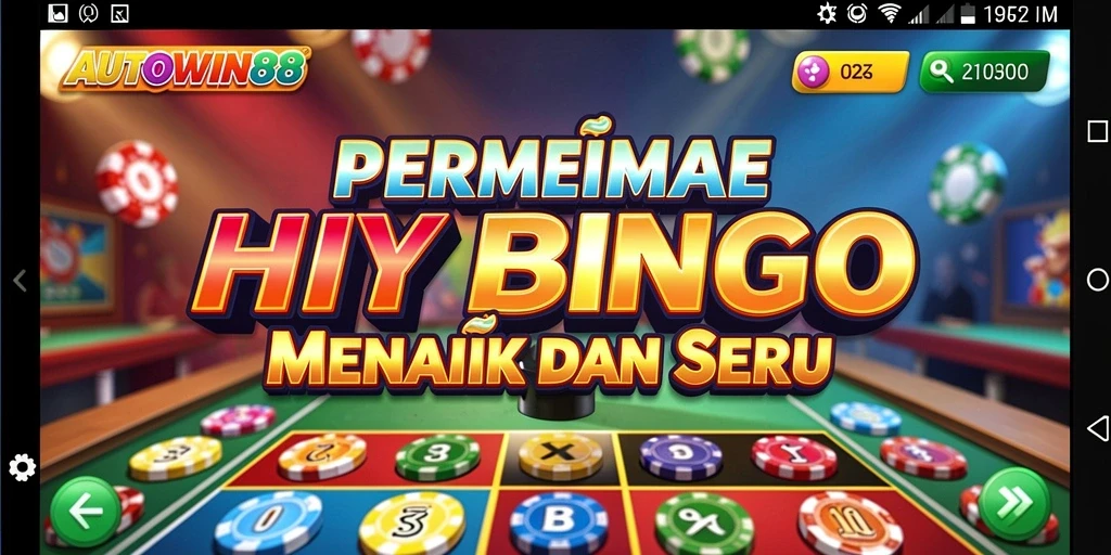 Tampilan gameplay Bingo AUTOWIN88 yang seru dan interaktif.