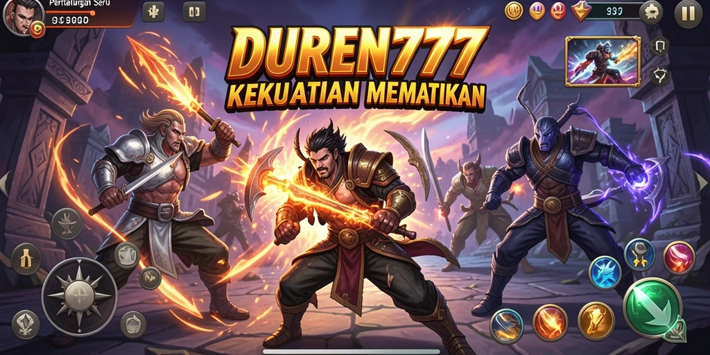 Tampilan seru pertarungan epik dalam DUREN777.