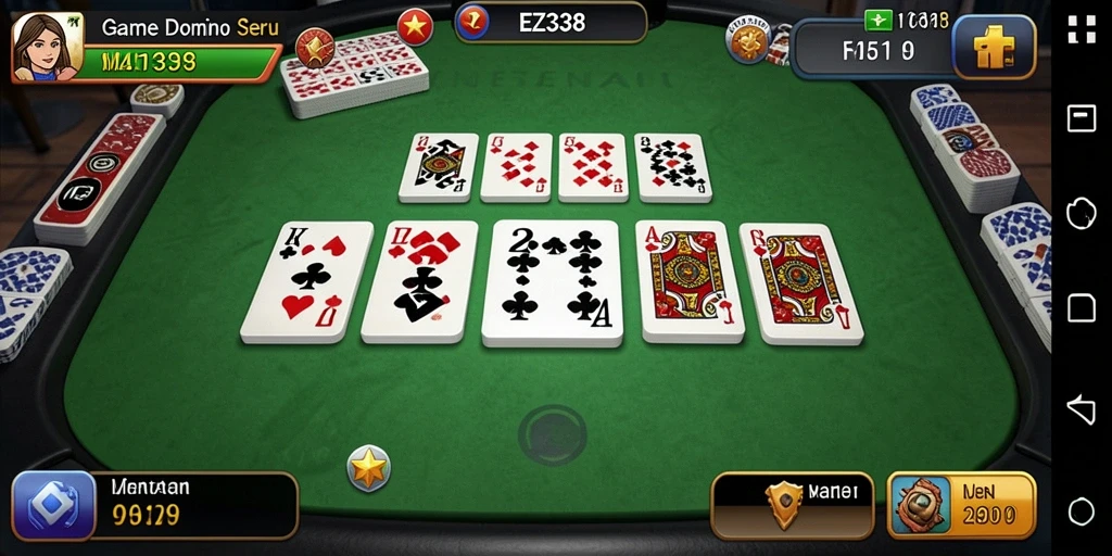Gameplay seru dan menantang dalam EZ338 Domino.