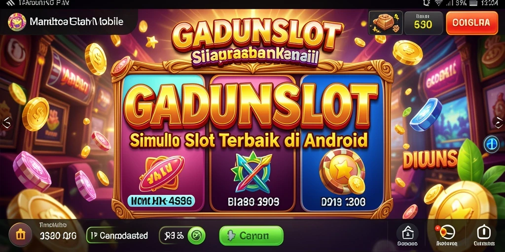 Tampilan gameplay GADUNSLOT yang menarik dan berwarna-warni.