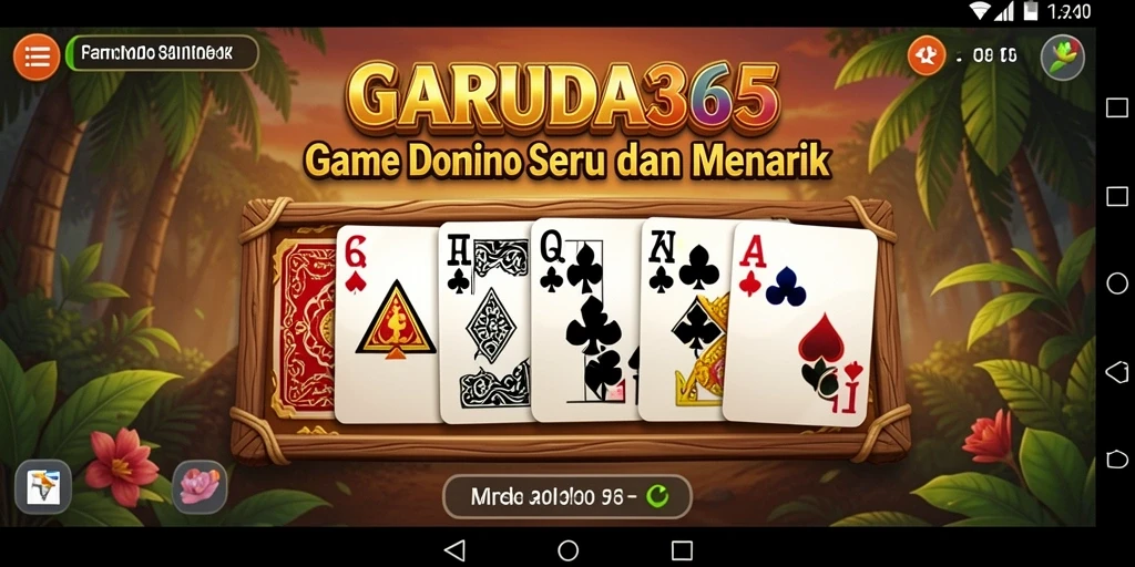 Screenshot GARUDA365 menunjukkan gameplay seru dalam permainan Domino.