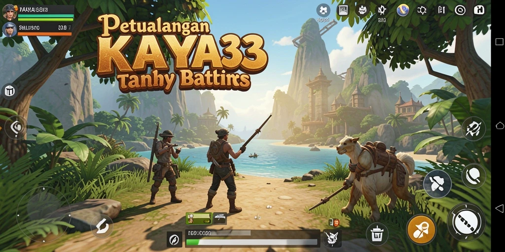 Screenshot gameplay KAYA33 menampilkan dunia terbuka yang luas dan interaktif.
