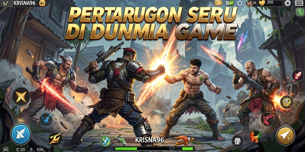 Tampilan pertarungan seru dalam KRISNA96.