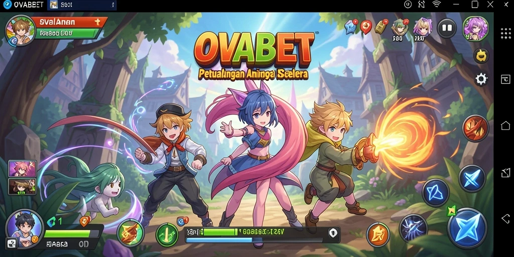 Gameplay OVABET menampilkan pertarungan karakter dengan grafik Anime yang menarik.