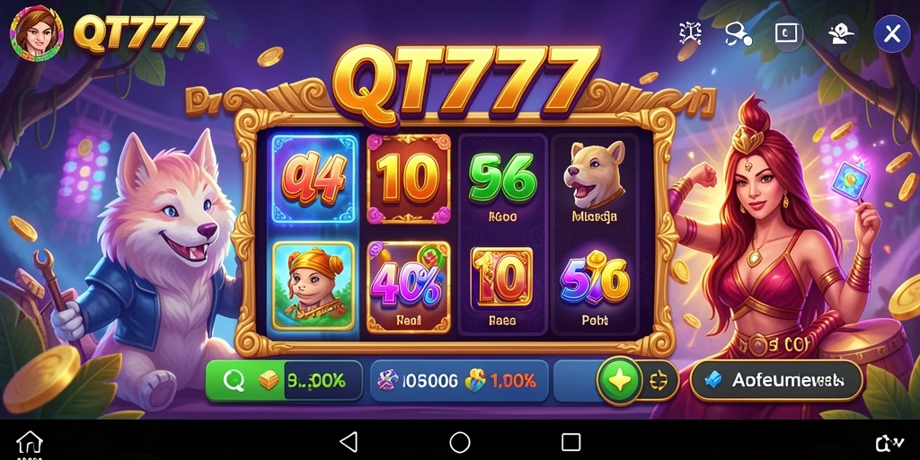 Tampilan menarik dari gameplay Slot di QT777.