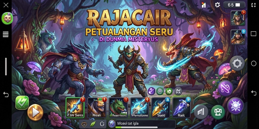 Gameplay RAJACAIR menunjukkan petualangan menakjubkan di dunia yang luas.
