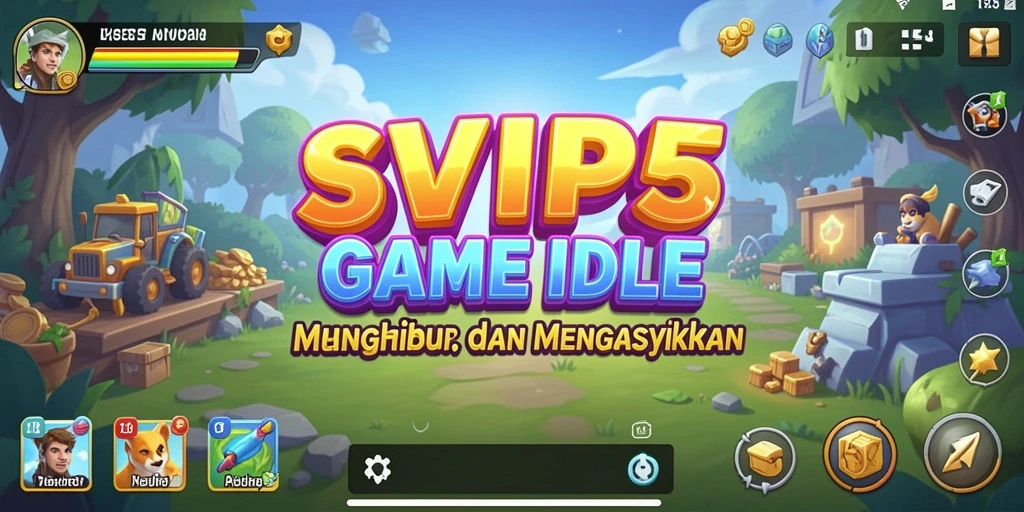 Tangkapan layar gameplay SVIP5 menunjukkan aksi karakter dalam mode Idle.