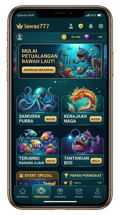 Pengguna sedang mengunduh aplikasi dari platform lawas777.